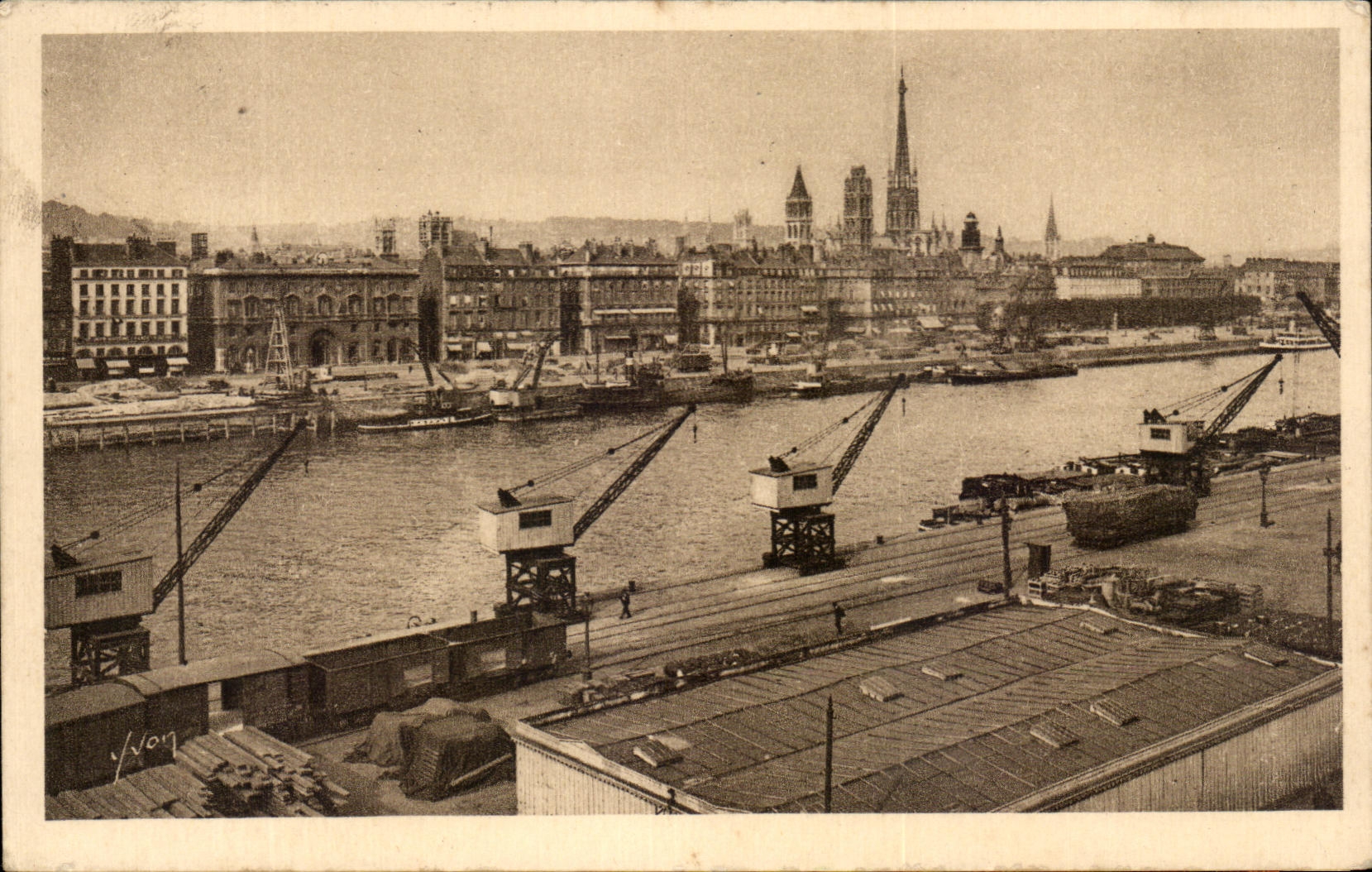 CPA Rouen Les Quais