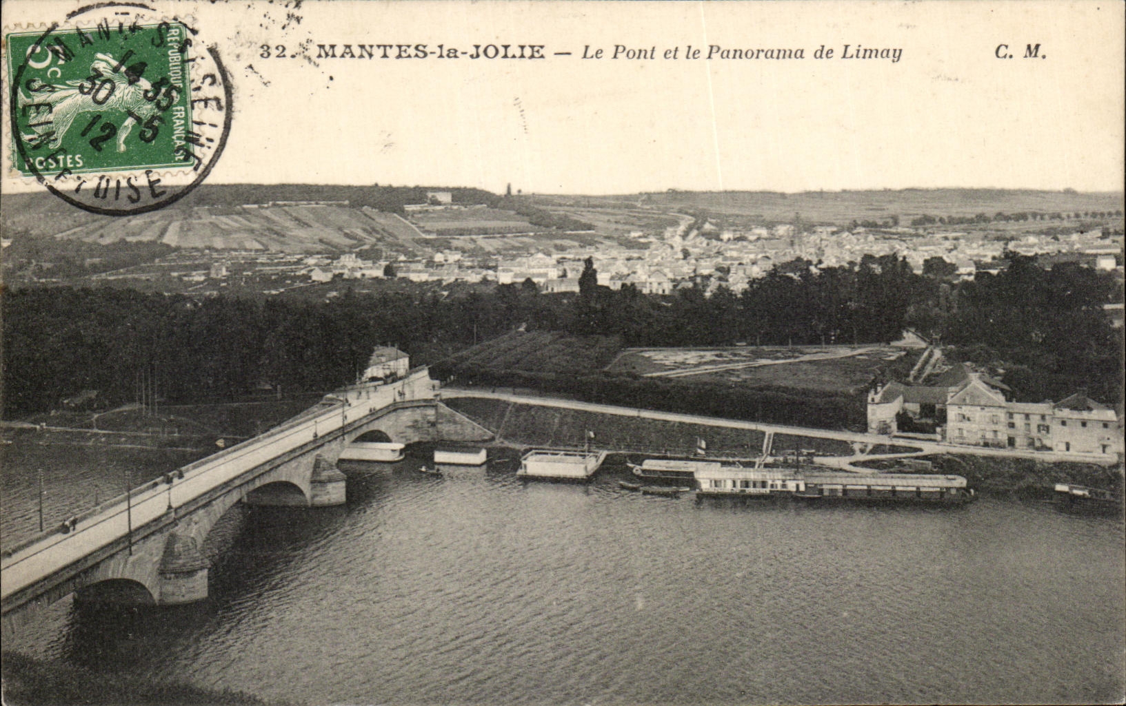 MANTES-la-JOLIE — Le Pont et le Panorama de Limay — C. M.
