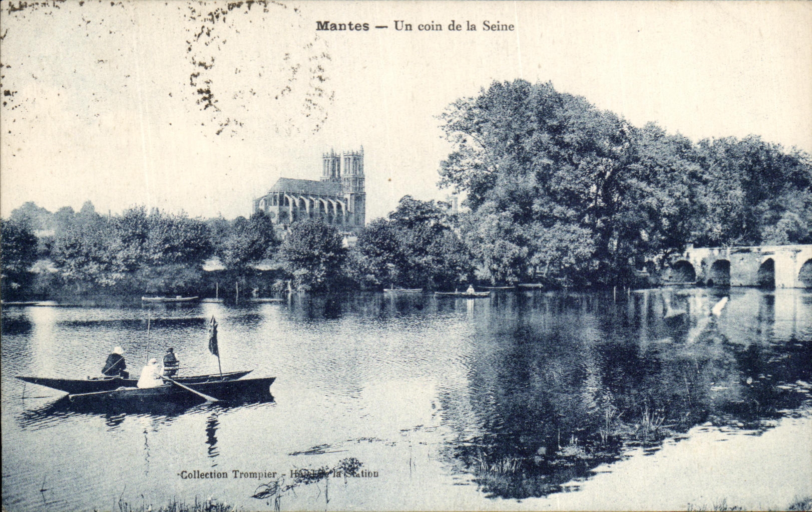 Mantes — Un coin de la Seine — Collection Trompier