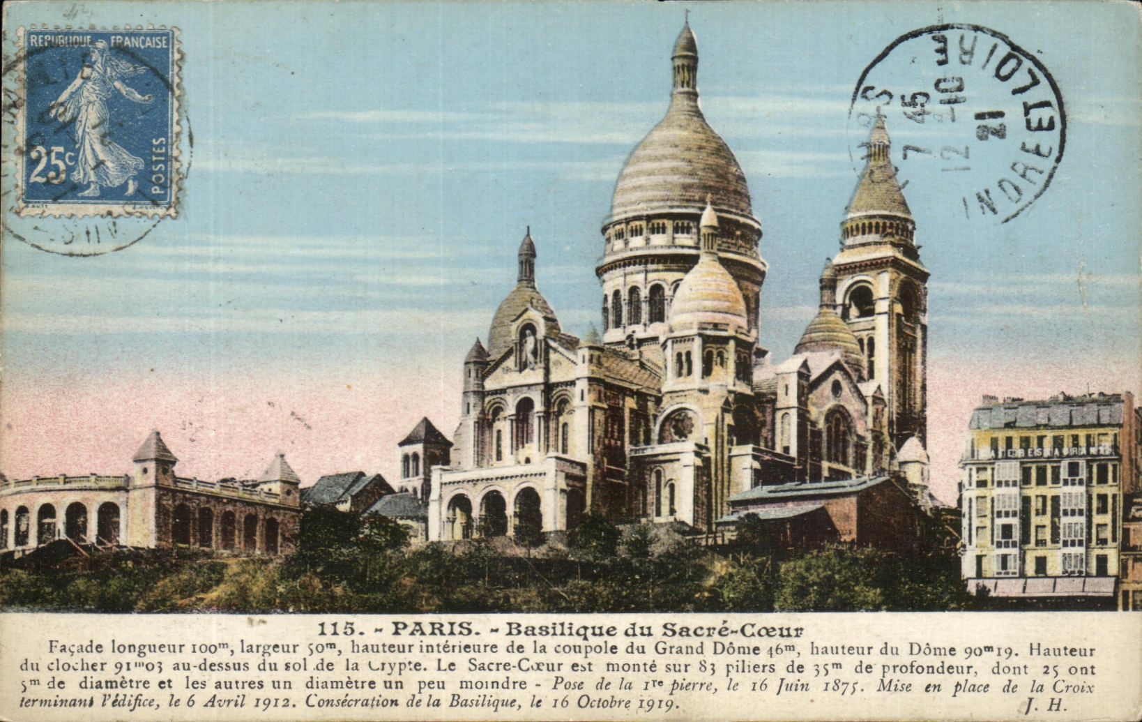 CPA Paris Basilique du Sacre Coeur Montmartre