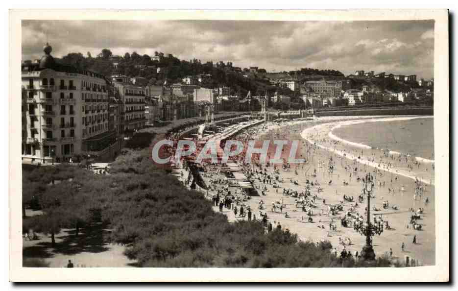 San Sebastián — Paseo y Playa de la Concha — éditeur Galarza
