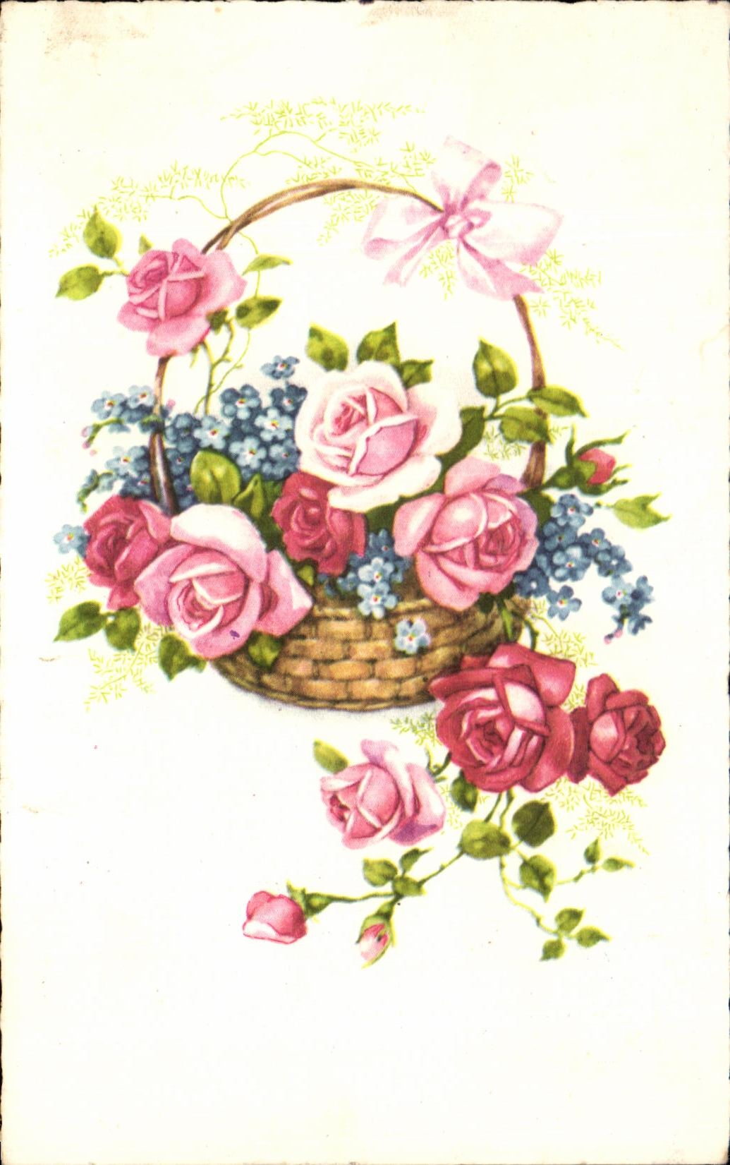 CPA Fantaisie Fleurs 