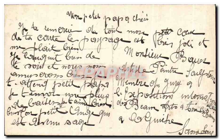 CPA Le Reve D'Anres Detaille General Castelnau militaria  — Rückseite