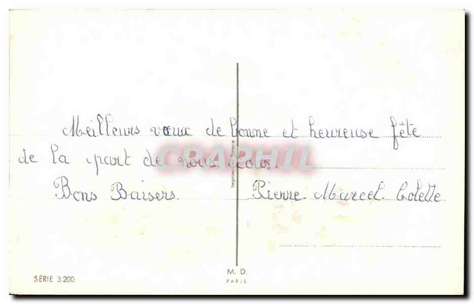 CPA Bonne Fete Enfants — Rückseite
