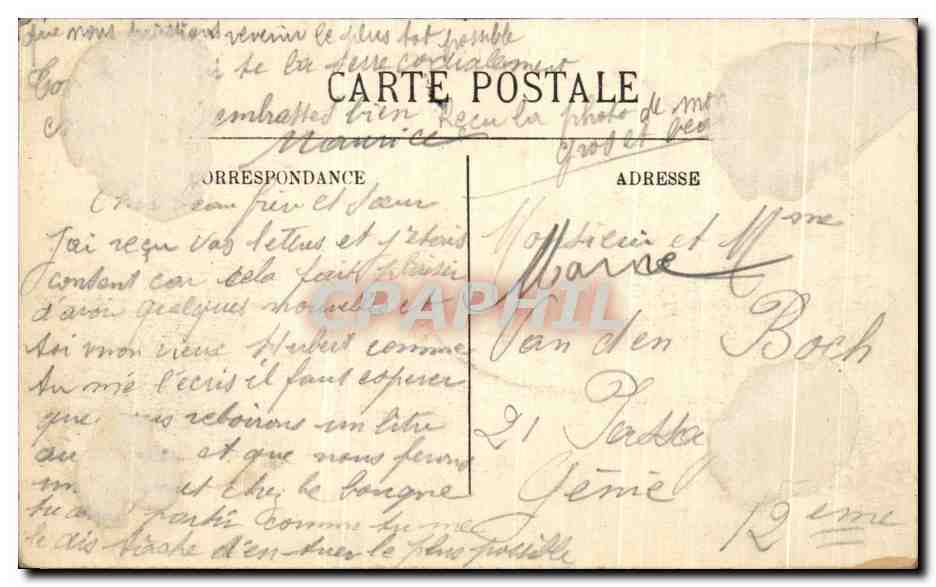 CPA Saumur Dieneces Mourant Aux Thermopyles — Rückseite