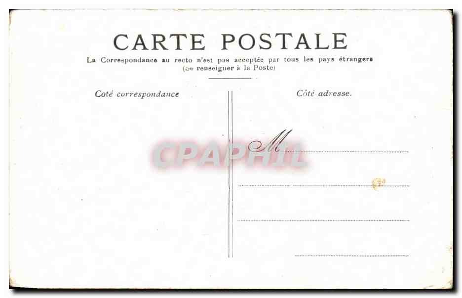 CPA Pars l'Hotel De Ville — Rückseite