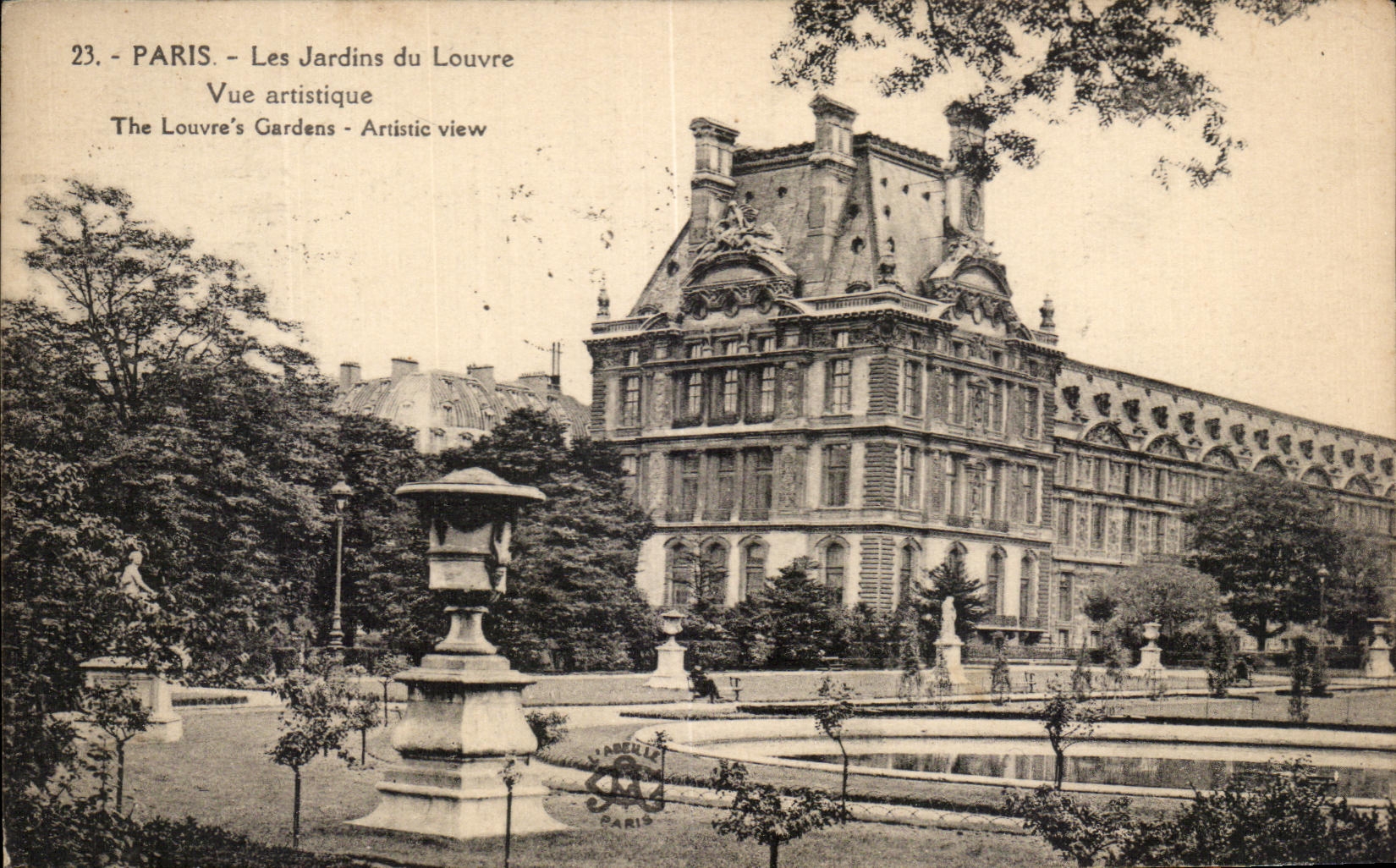 CPA Paris Les Jardins Du Louvre 