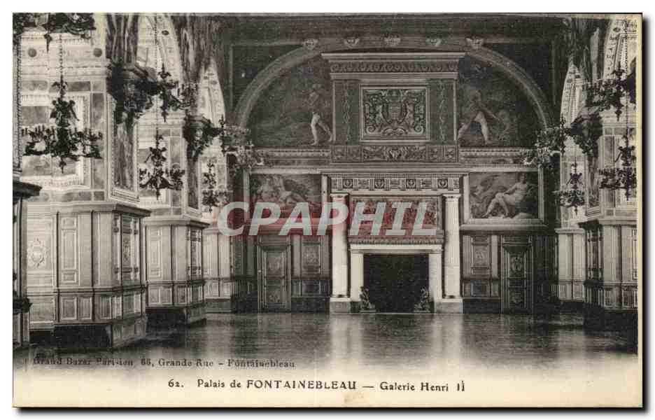 Palacio de FONTAINEBLEAU — Galería Henri II