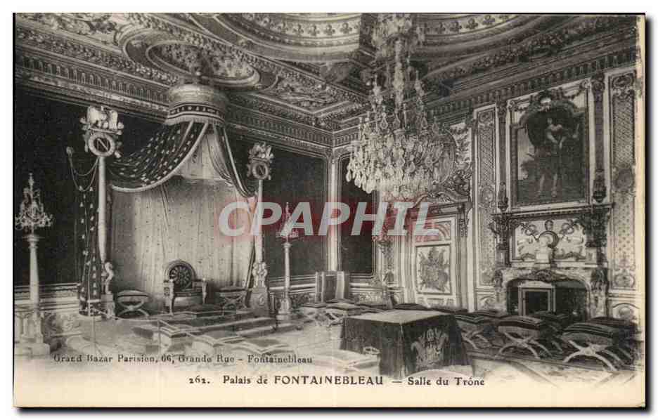 Palazzo di Fontainebleau — Sala del Trono — Grand Bazar Parisien, 66, Grande Rue