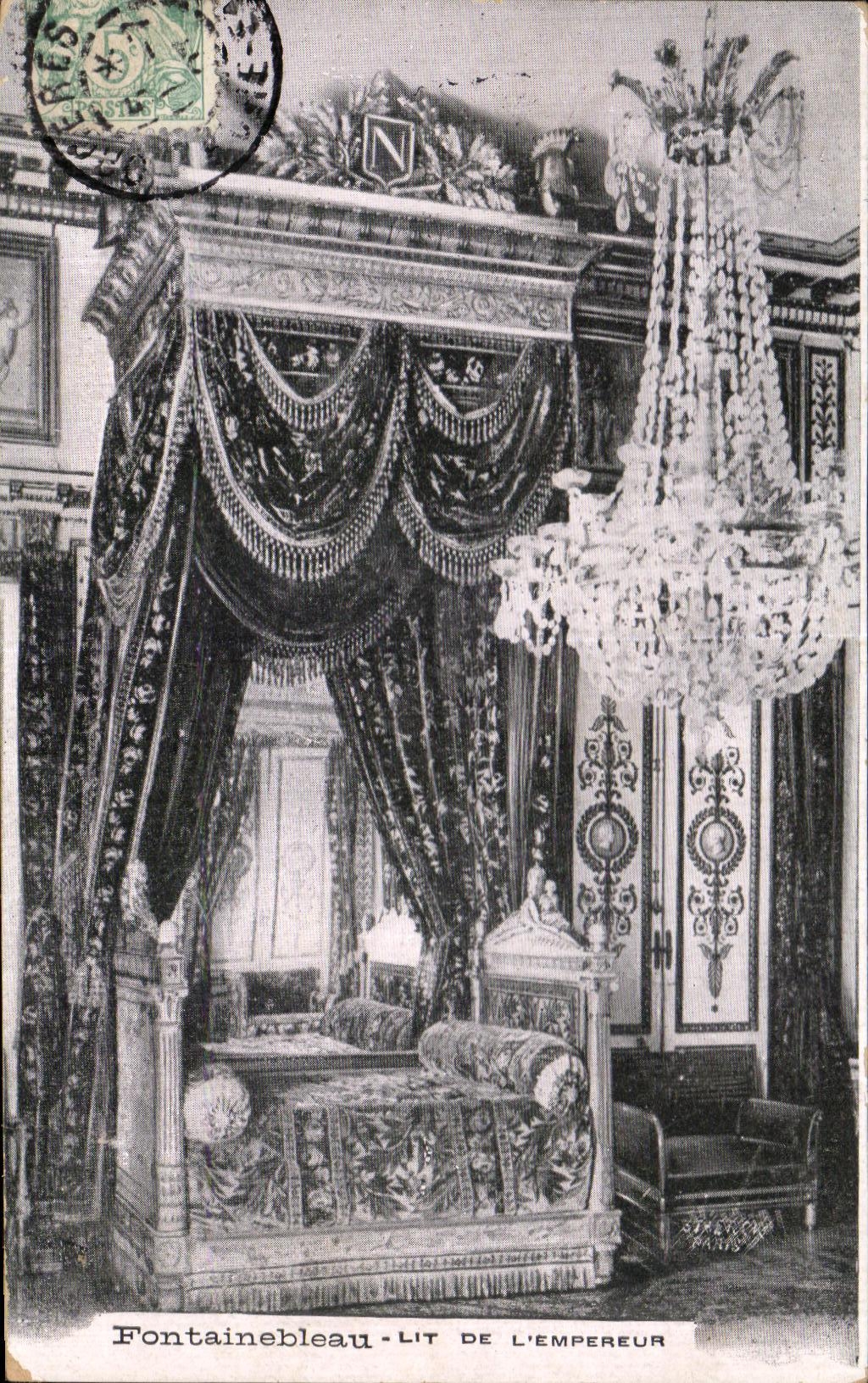 Fontainebleau — Lit de l'Empereur — Éditeur N° 1117