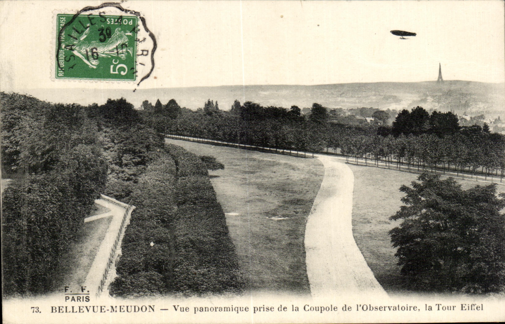 CPA Bellevue Meudon Vue Panoramique Prise De La Coupole de l'observatoire Zeppelin