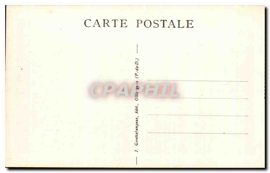 CPA Le Mont Dore Vue Generale — Verso