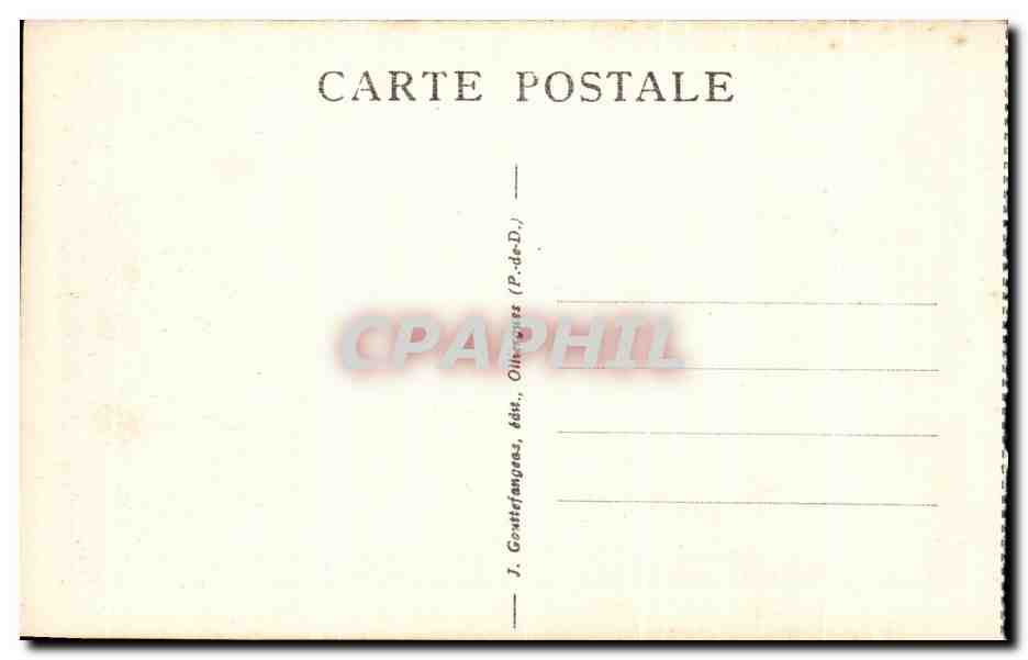 CPA Le Mont Dore Vue Generale — Verso