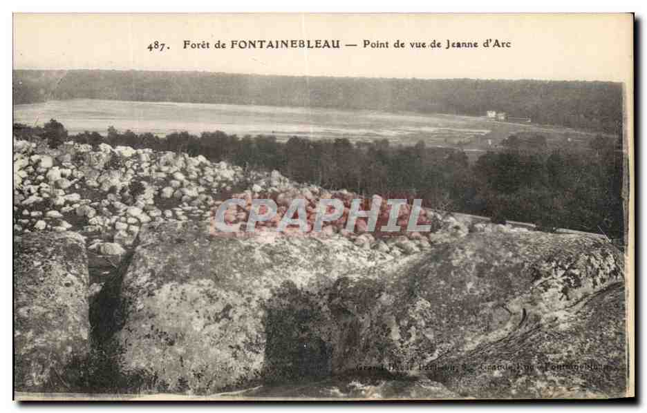 Bosque de FONTAINEBLEAU — Vista de Jeanne d'Arc — Grand Dîme Harleau, 8, Caneau, Eau Fontainebleau