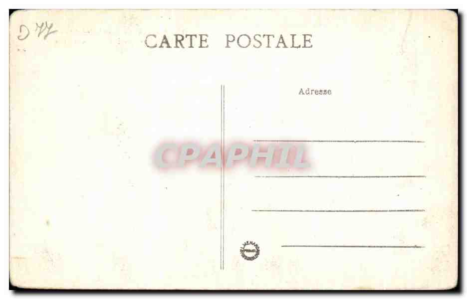 Palacio de Fontainebleau — La Galería de los Ciervos - Jardín de Diana — n°22 — Reverso