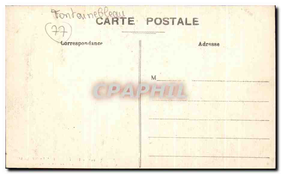 Forêt de Fontainebleau — Die Höhle von Augas — Verlag: Graphil, n° 297 — Rückseite