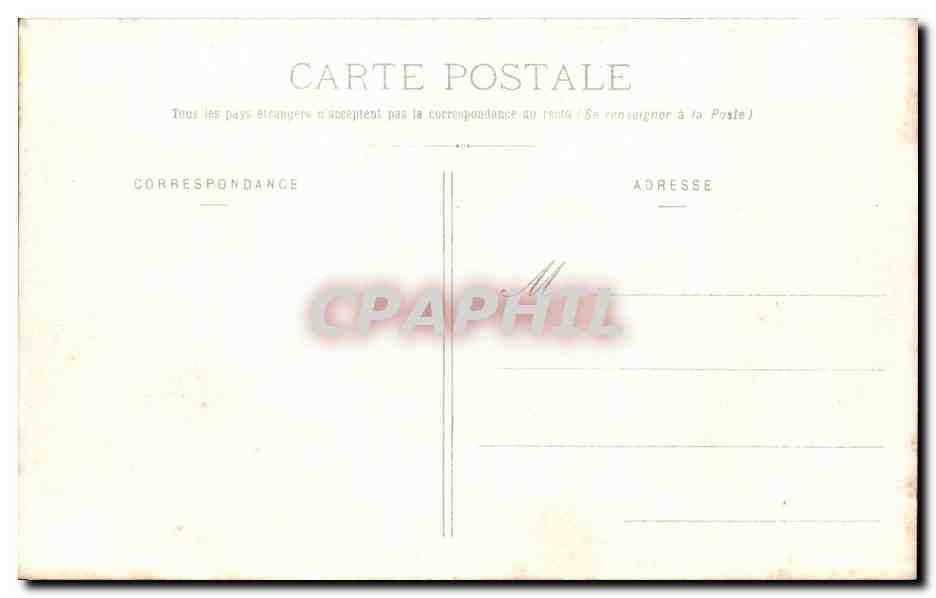 CPA Chateau Landon Ruines de l'Abbaye et porte du Siecle — Back