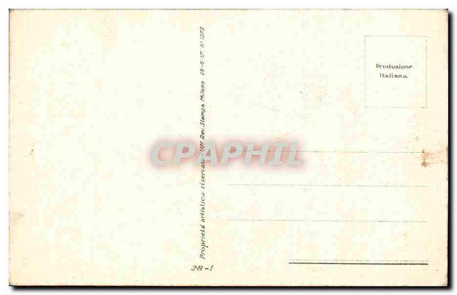 CPA Fleurs — Verso