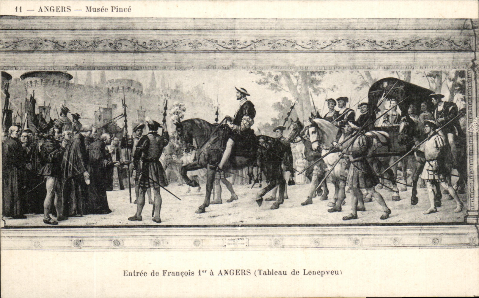 CPA Entree de Francois 1er a Angers Tableau de Lepnepveu