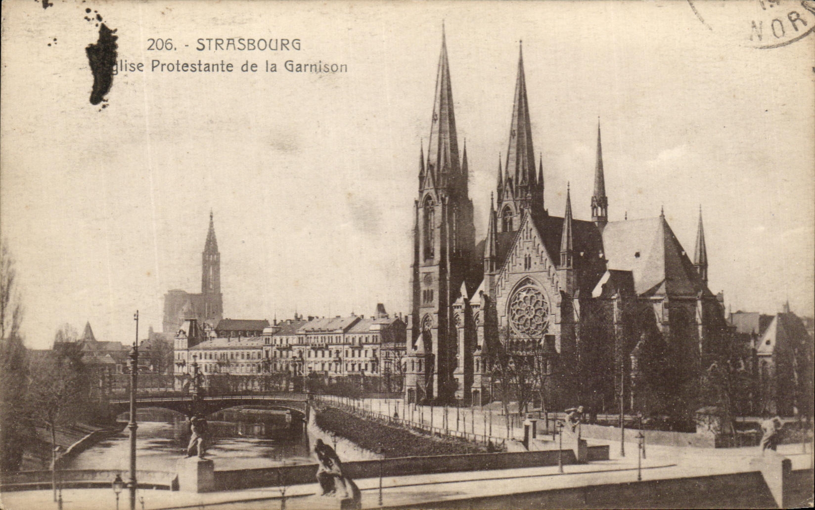 CPA Strasbourg Eglise Protestande de la Garnison