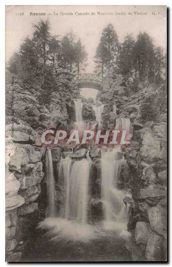 Rennes — La Grande Cascade du Nouveau Jardin du Thabor — G. K.