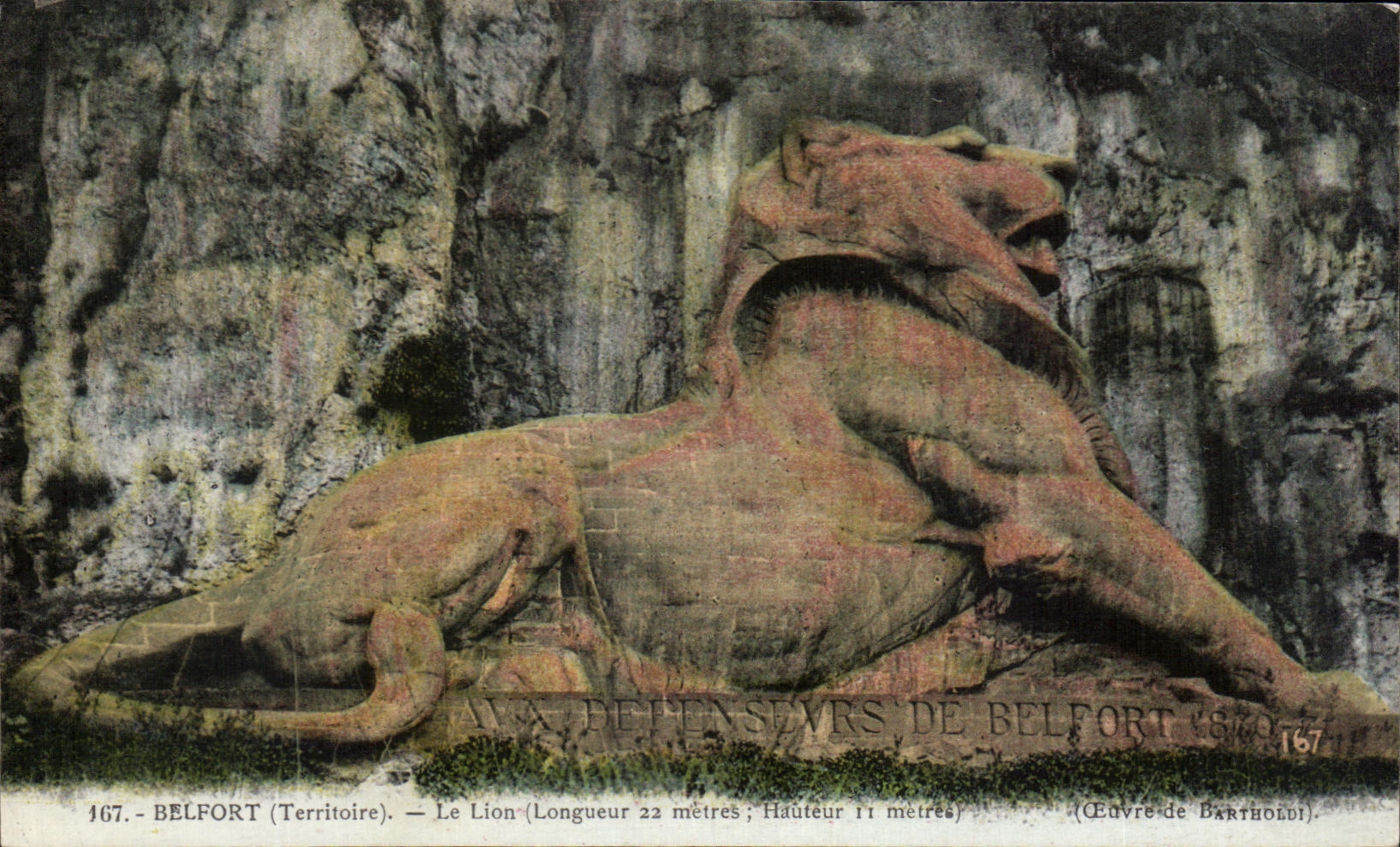 Belfort (Territoire) — Le Lion (Longueur 22 mètres ; Hauteur 11 mètres) — Œuvre de Bartholdi