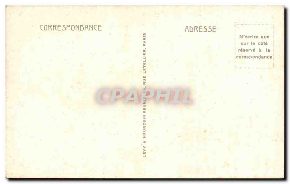 CPA Cannes La Croisette et le Mont Chevalier — Verso