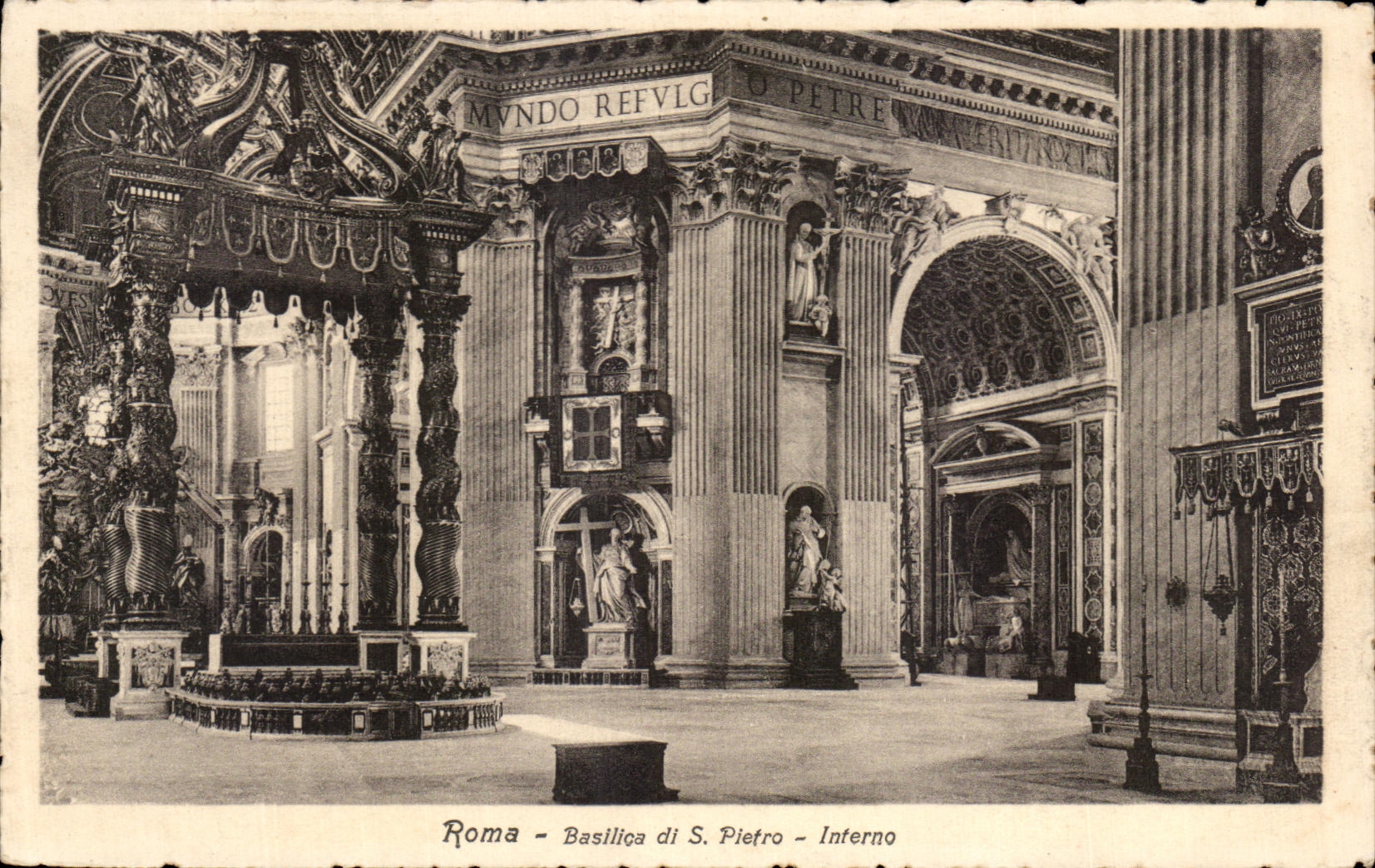 CPA Roma Basilica di S pietro Interno