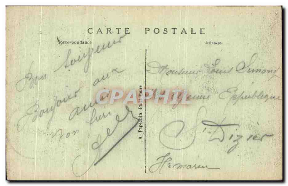 CPA Paris Le Dome des Invalides — Verso