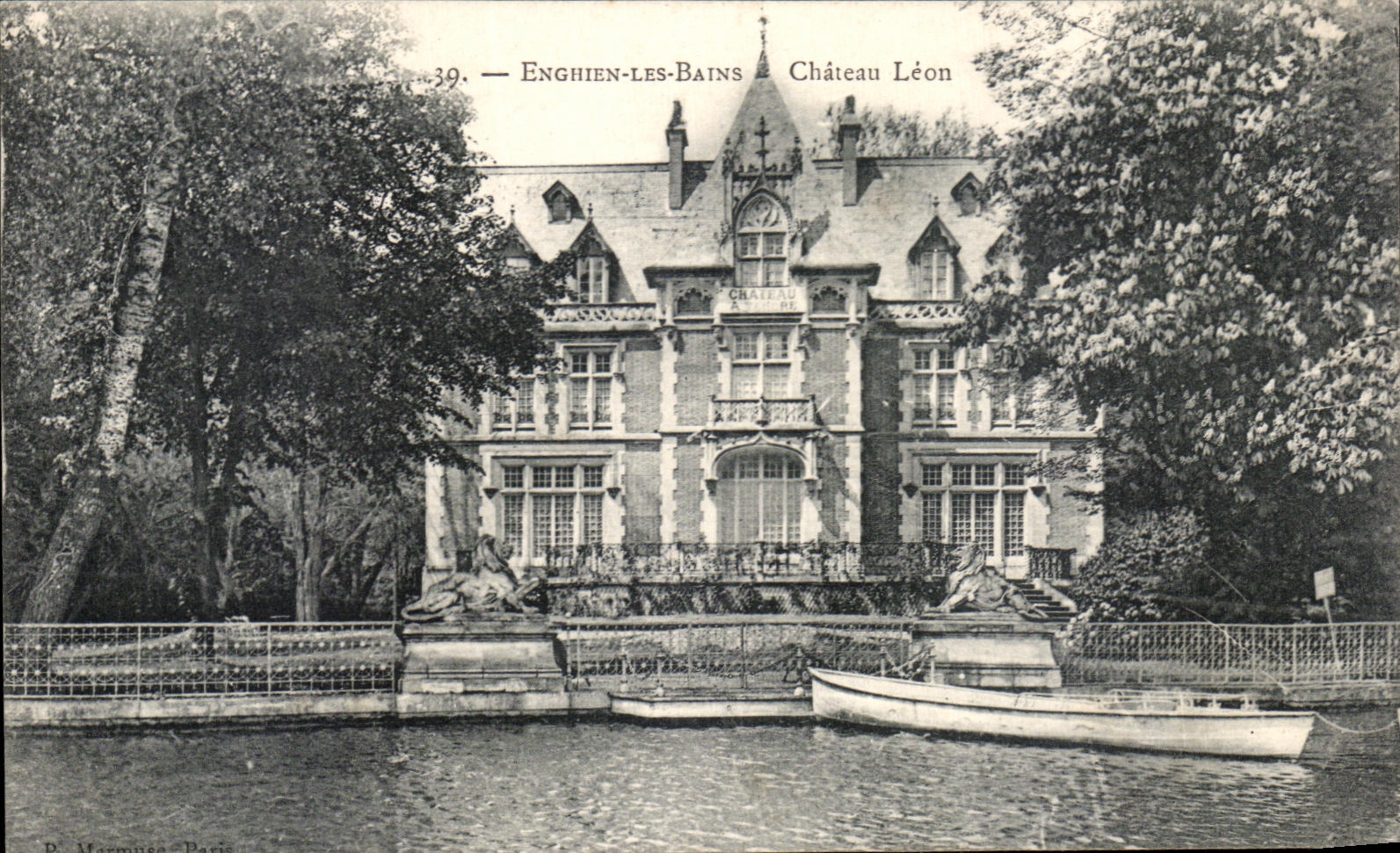CPA Enghien Les Bains Chateau Leon