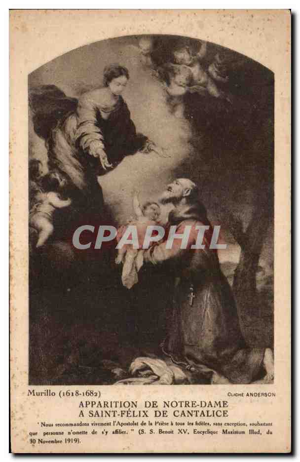 CPA Murillo Apparition De Notre Dame A Saint Felix De Cantalice 