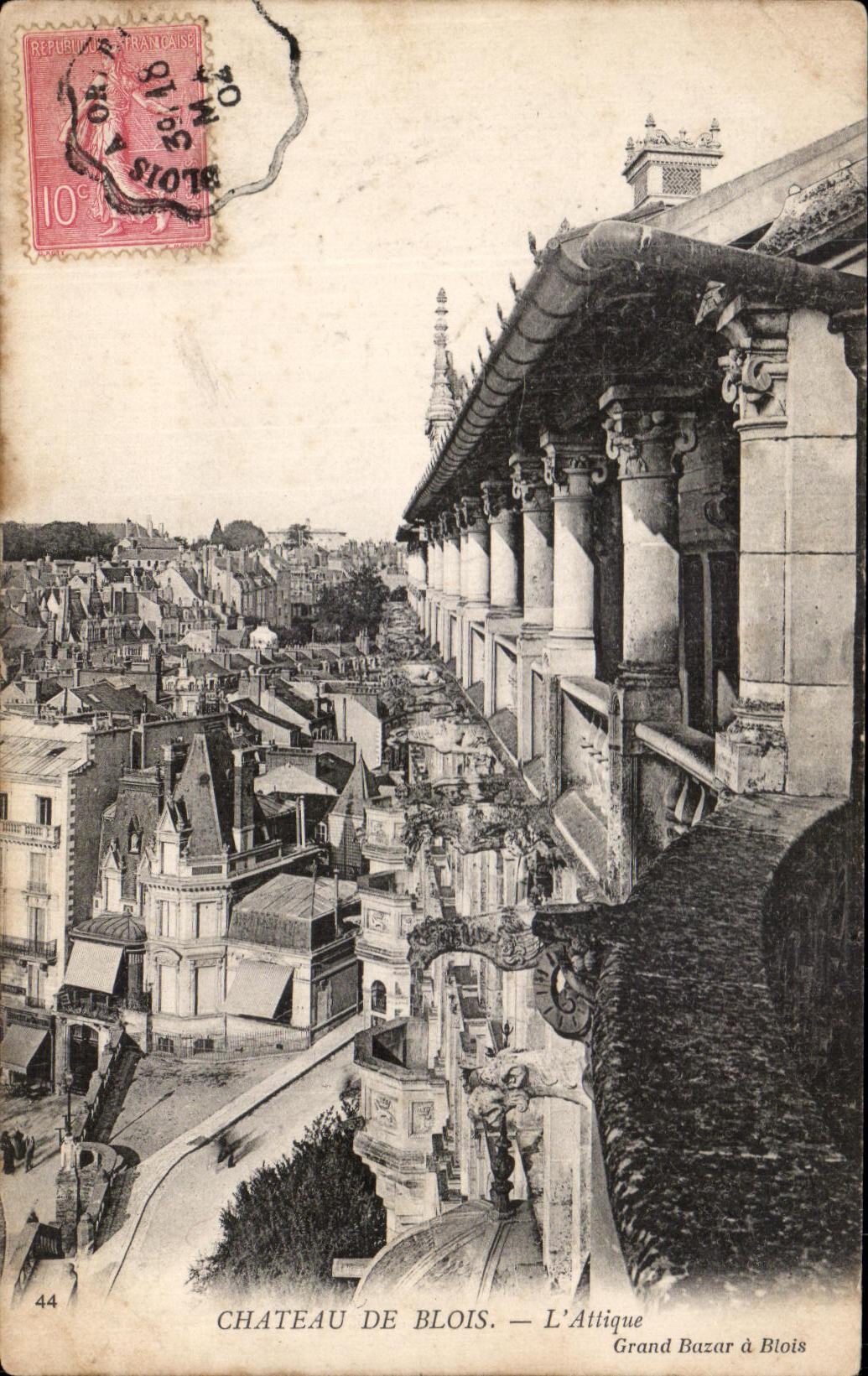 CPA Chateau De Blois L'Attique Gargouille Diable