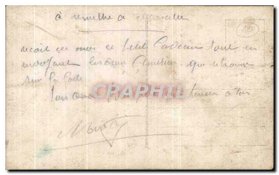 CPA FEmme Colombe  — Verso