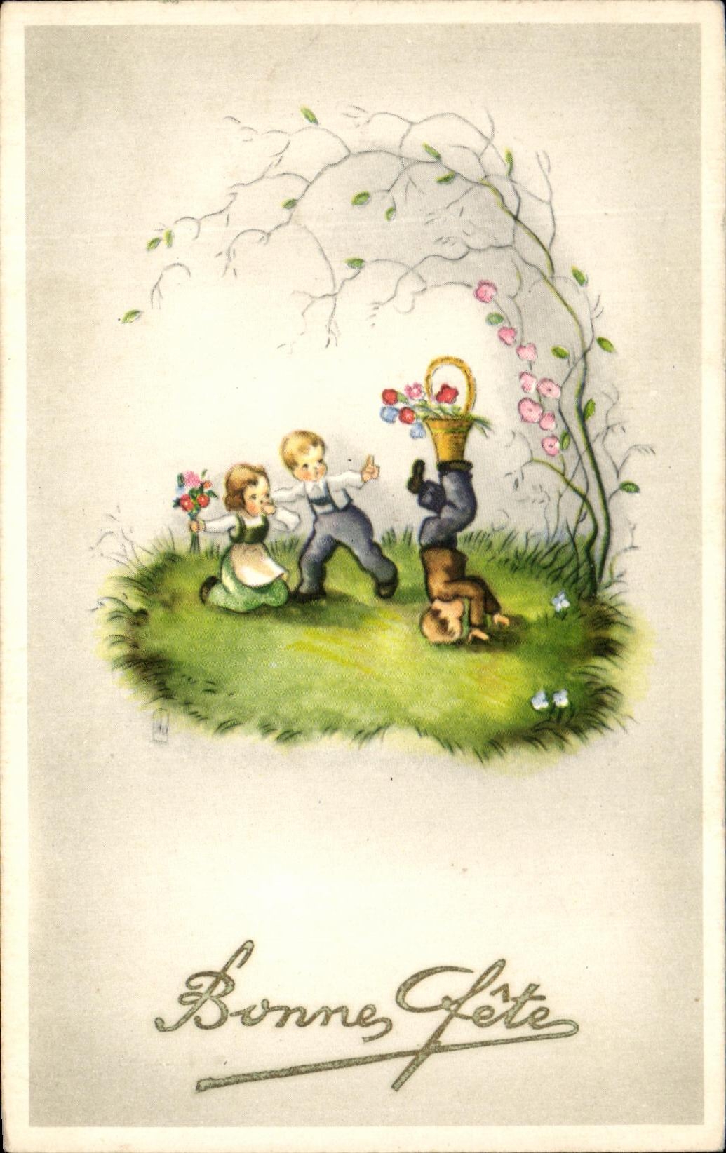 CPA Bonnes Fete Enfants
