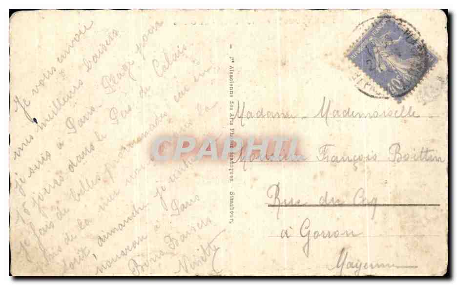 CPA Le Touquet Paris Plage Le Casino — Rückseite