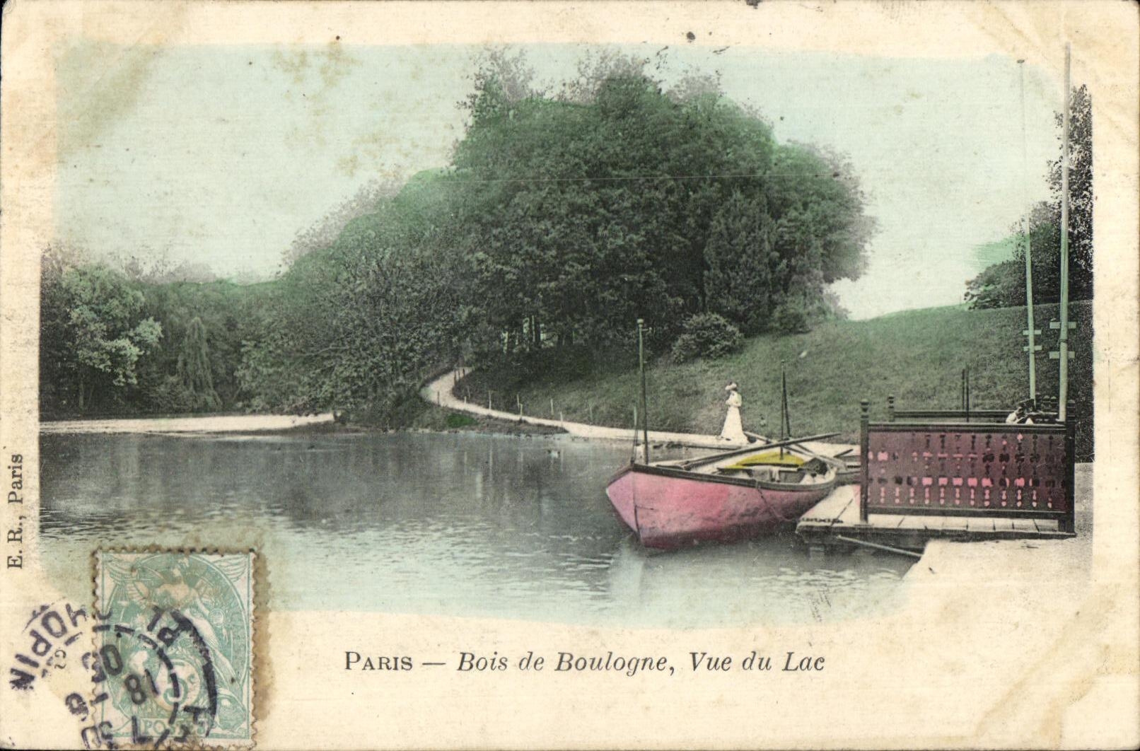 CPA Paris Bois De boulogne Vue Du Lac