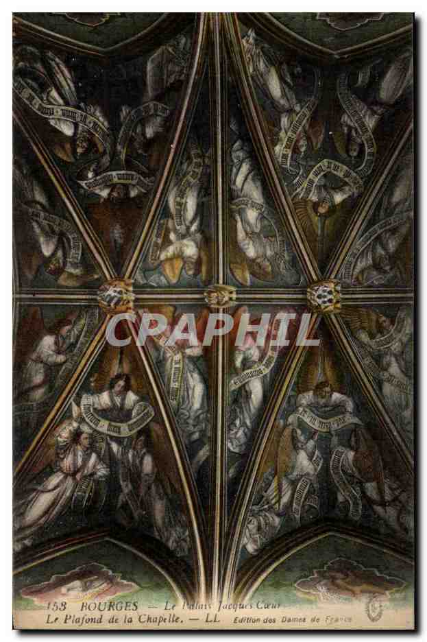 CPA Bourges Le palais Jacques Coeur Le Plafond De La Chapelle