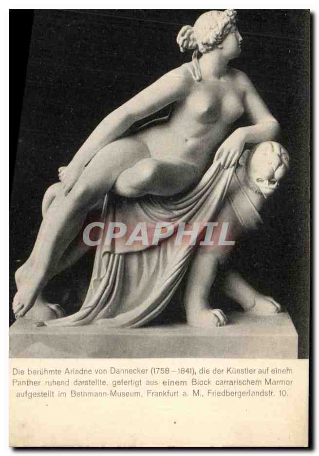 Statue der Ariadne, die auf einem Panther ruht — von Dannecker (1758-1841) — Museum Bethmann, Frankfurt a.M.