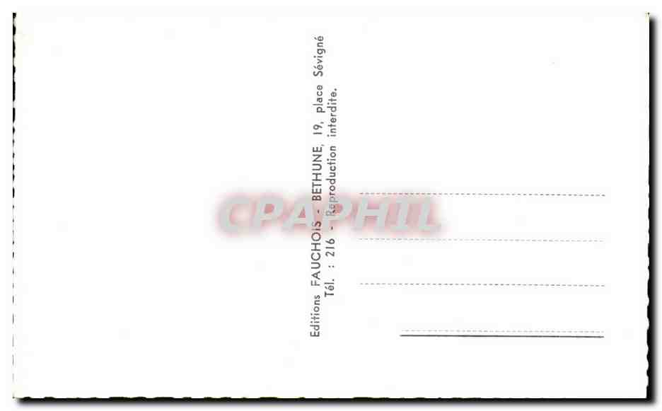CPA Lille Anclenne Bourse et rue des Manneliers — Verso