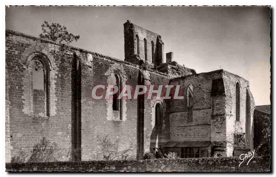 CPA Doue la Dontaine Ruines de l'eglise Collegiale Saint Denis 