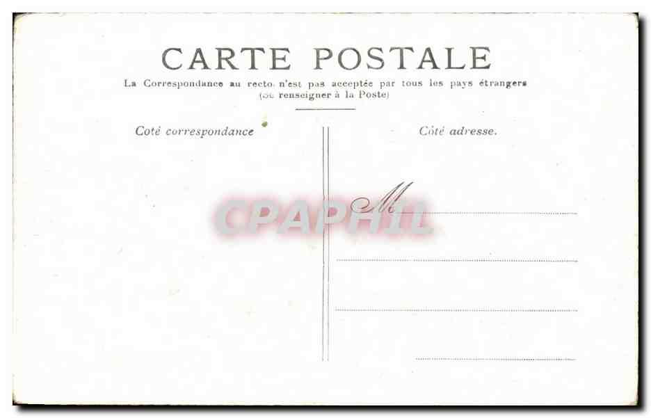 CPA Paris Hotel de Ville — Rückseite