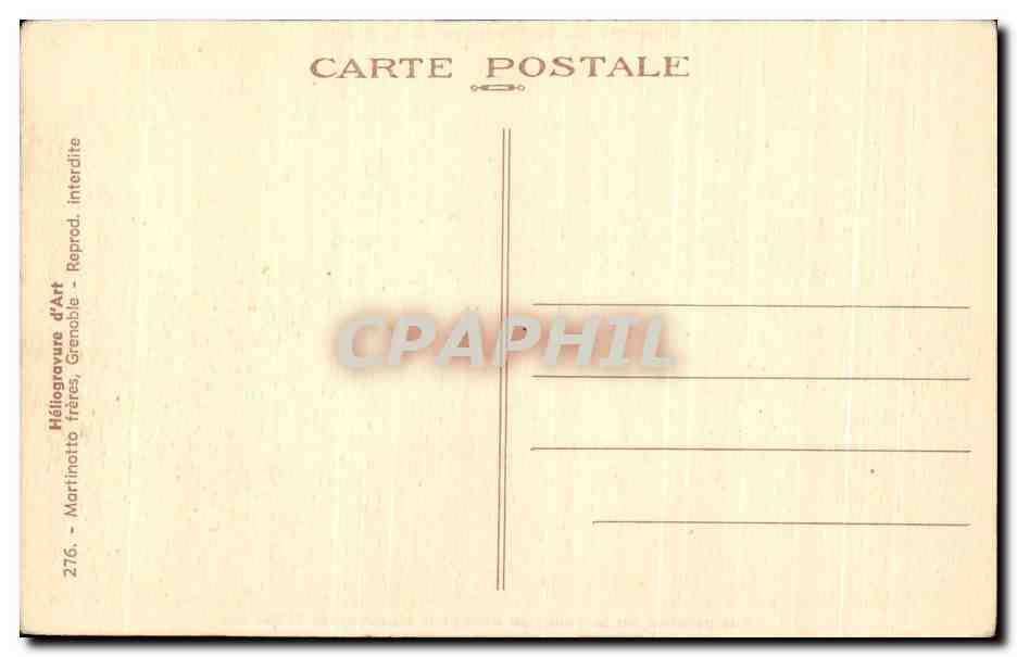 CPA Grenoble Le Teleferique de la Bastille Vue generale sur la Vallee du Drac et le Moucherotte — Verso