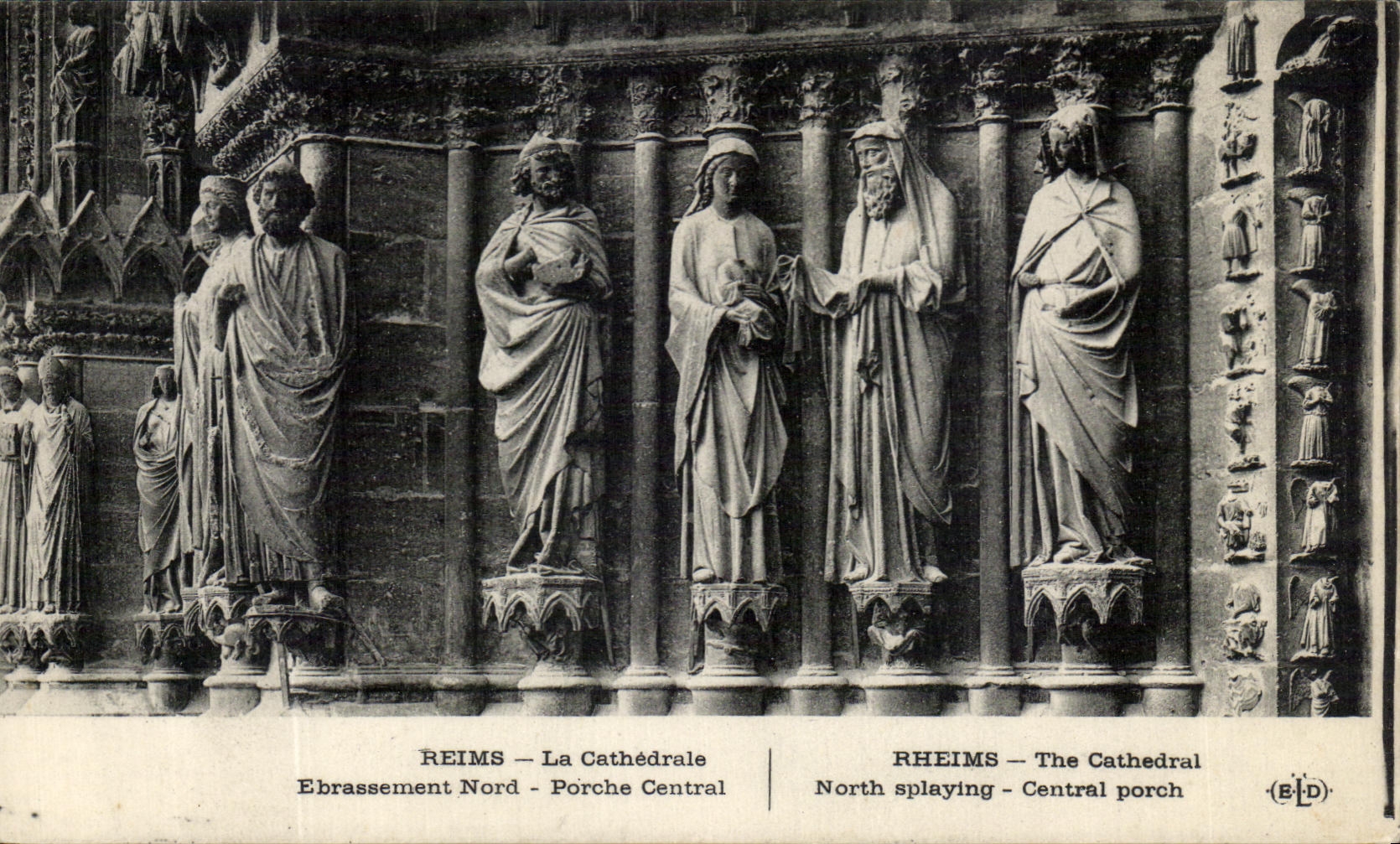 CPA Reims La Cathedrale Ebrassement Nord