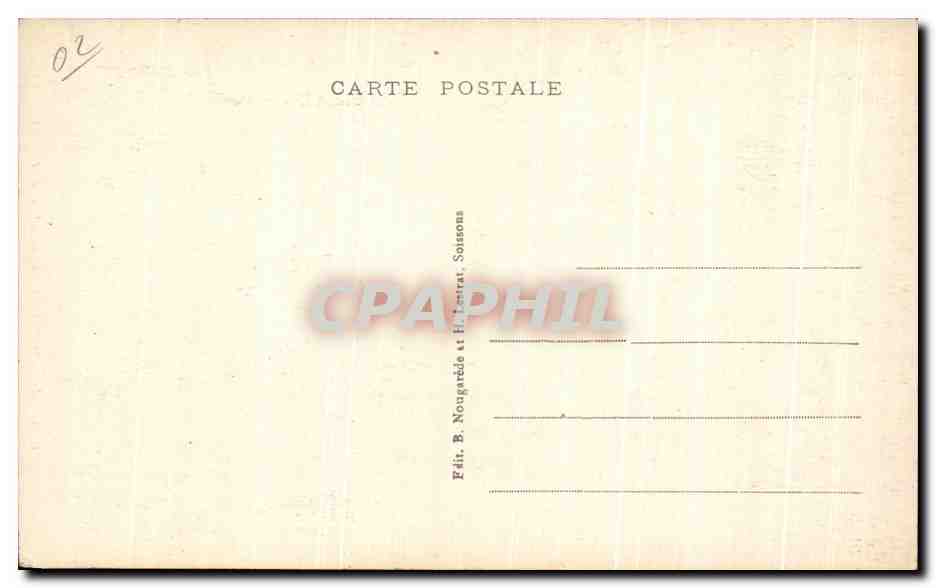 Cathédrale de SOISSONS — Déambulatoire côté Sud — Éditeur B. Nougardet et Fils, Soissons — Rückseite