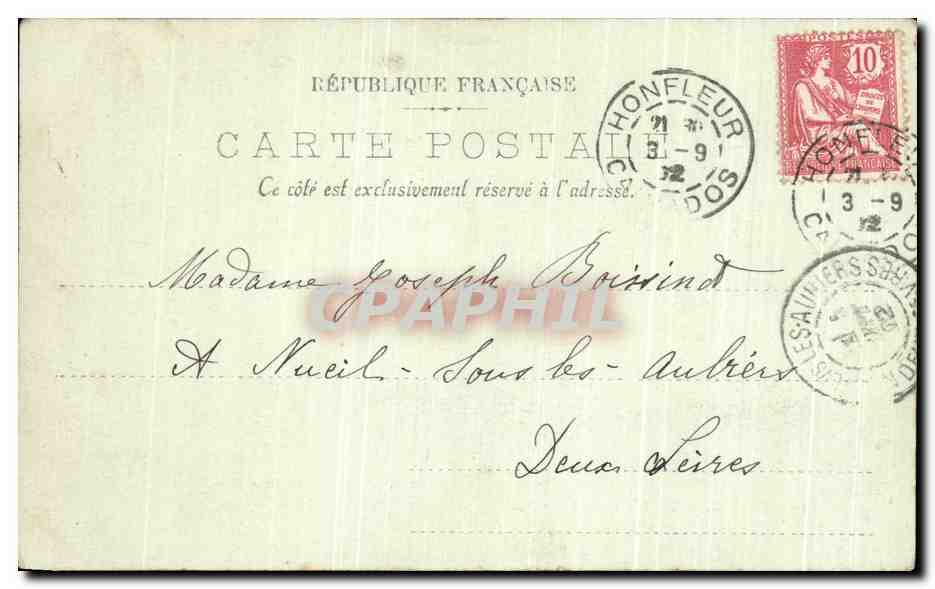Honfleur — La Lieutenante — LL — Verso