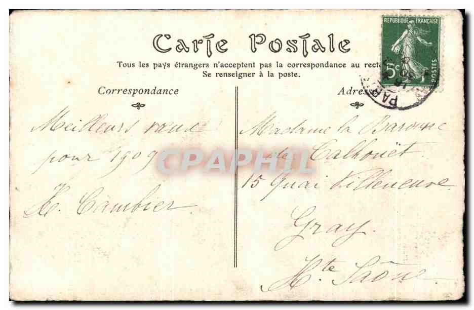 CPA Estampes Anglaises Du Gravure De Ardeli D'Apres Reynolds — Verso