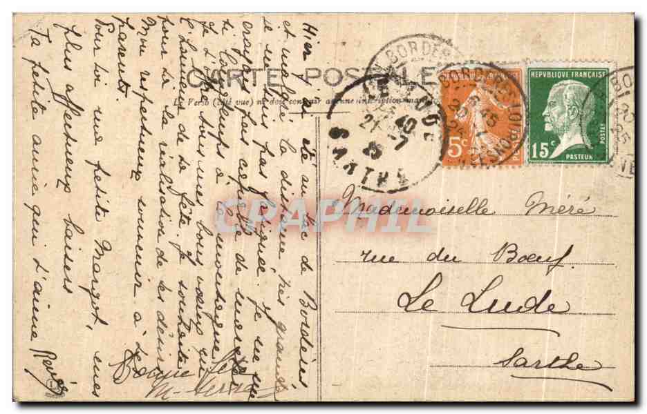 Les Pyrénées Centrales (Vallée d'Aure) — Fond de la Vallée d'Aure, fin d'hiver — Phototype Labouche Frères, Toulouse, n°123 — Achterkant