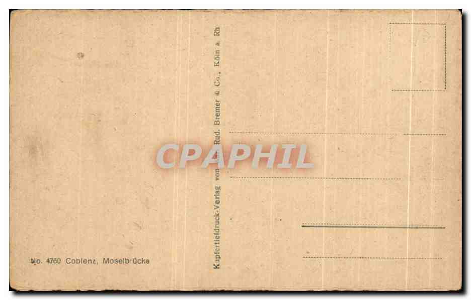 CPA Moselbrucle — Back