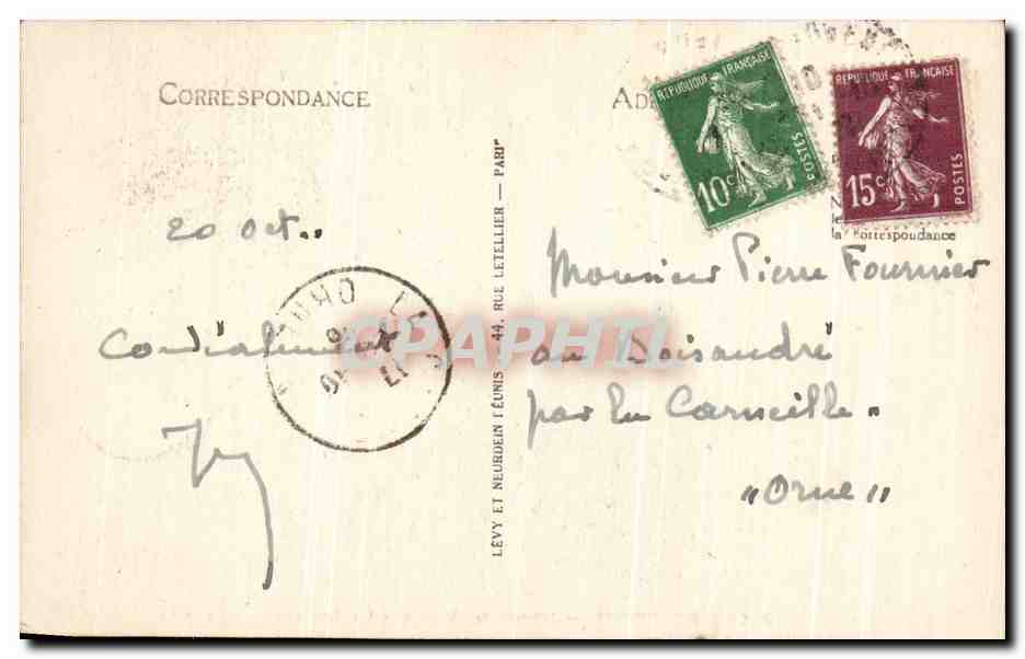Aix-en-Provence — Rathaus — Turm der Uhr — Verlag LL — Rückseite