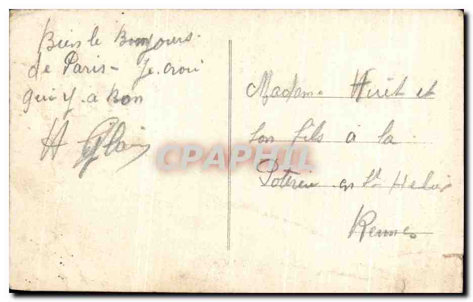 CPA Paris Le Petit Palais — Verso